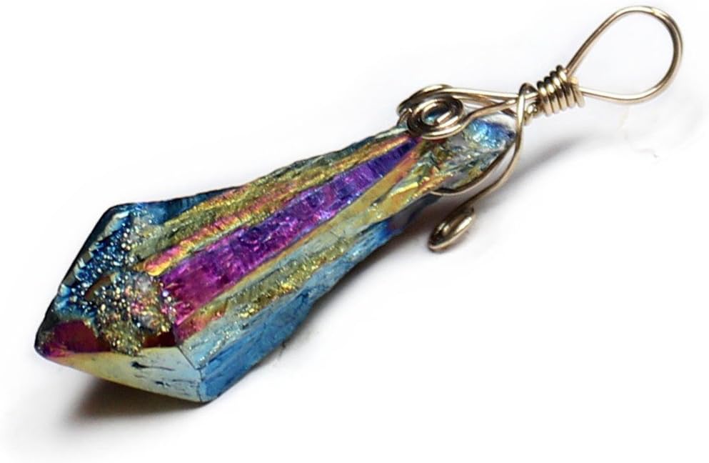 Aituo1pc Natural Reiki Stone Pendant for Necklace DIY Jewelry Making