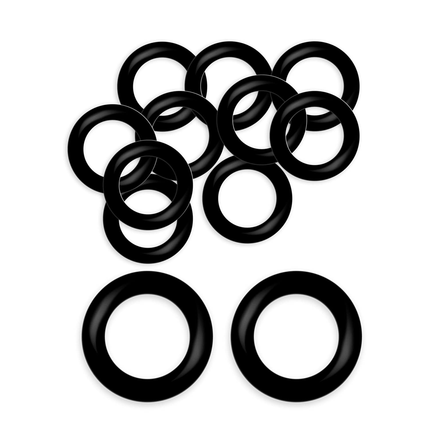 Othmro 10 Pcs Nitrile Rubber O-Rings, 28mm OD 18mm ID 5mm Width, Rubber Washers Metric Buna-N Sealing Gasket Rings for DIY Tap Sink