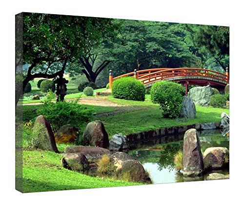 Croix sur le pont toile tendue premium sur châssis en bois d'art mural
