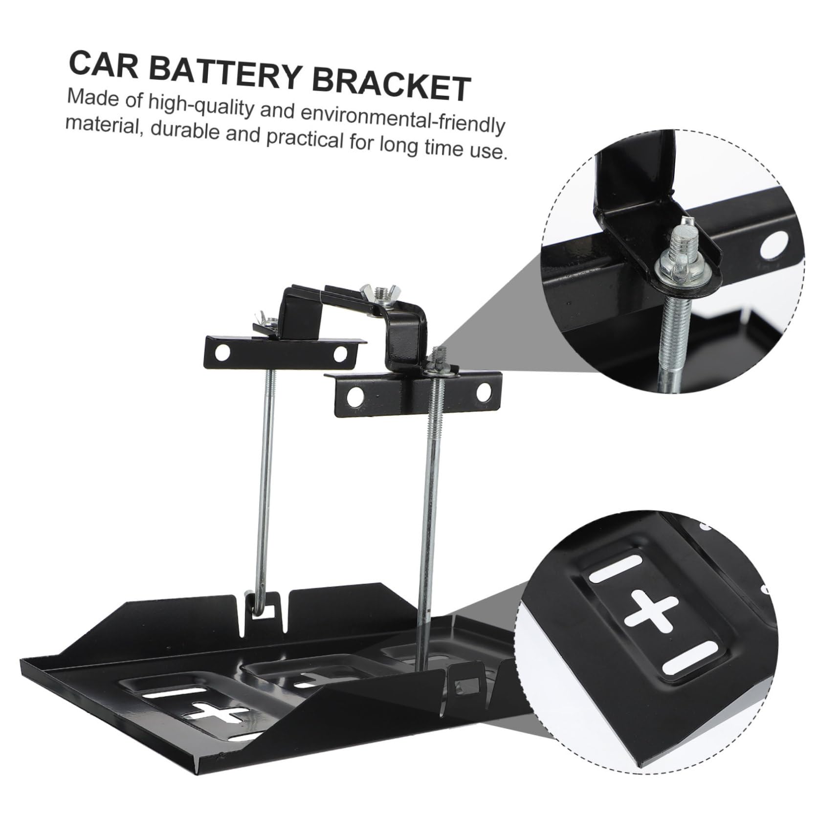 Support Batterie Voiture Antirouille Fixation Stable et Pratique pour Maintien Sécurisé des Batteries Automobiles Kit Remplacement Facile et Installation Rapide