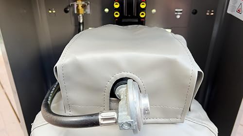 Miniatura 4 de Montana Grilling Gear Cubierta de tanque de propano ventilado de vinilo sintético para tanque de 30 libras, duradera, resistente a la intemperie,