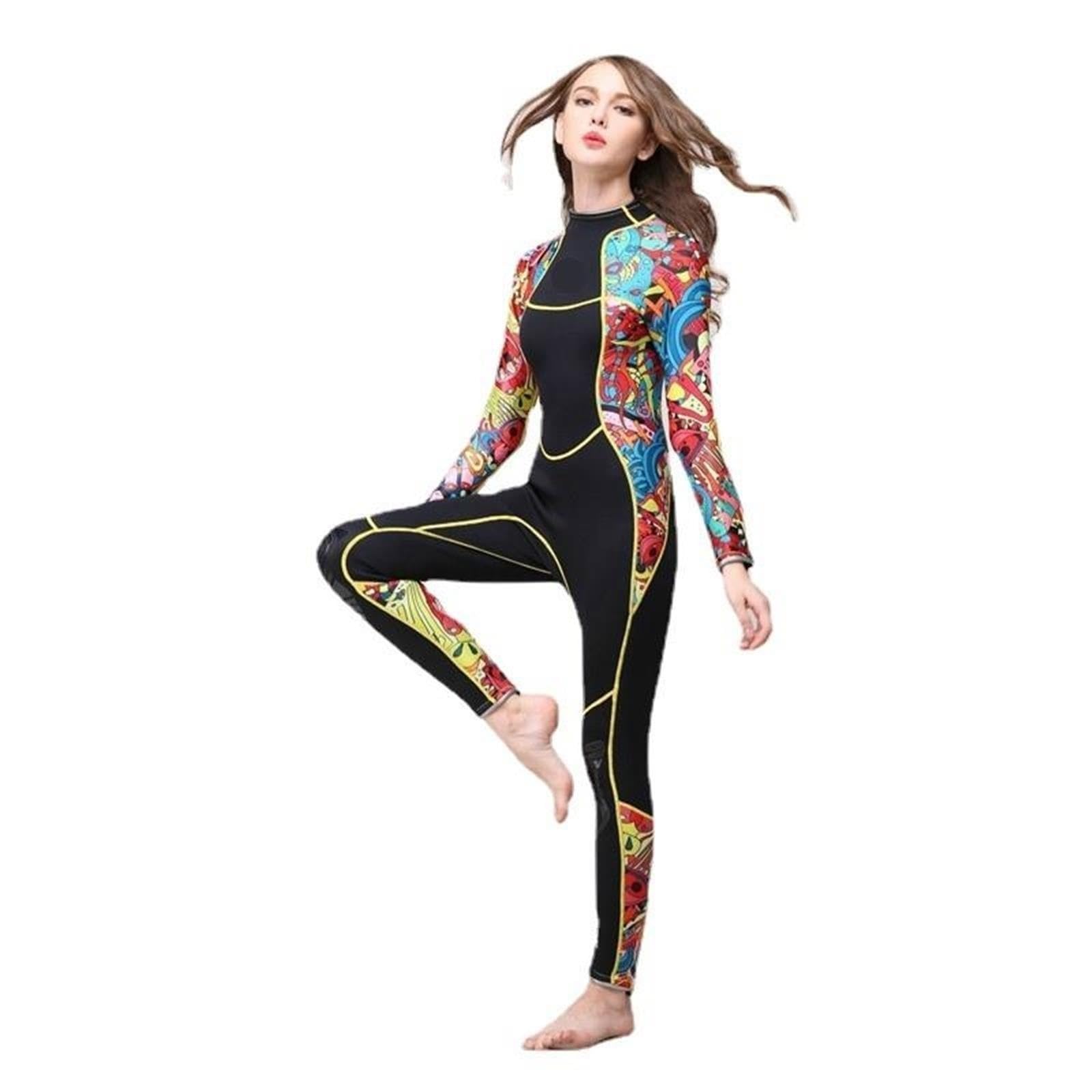 Muta da donna in neoprene 3 mm con cuciture colorate ad alta elasticità