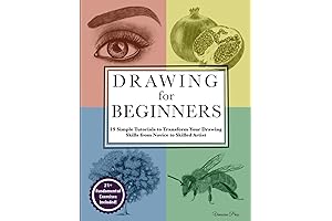 Drawing for Absolute Beginners & Dummies: Easy Step-by-step Guided 19 Tutorials for...