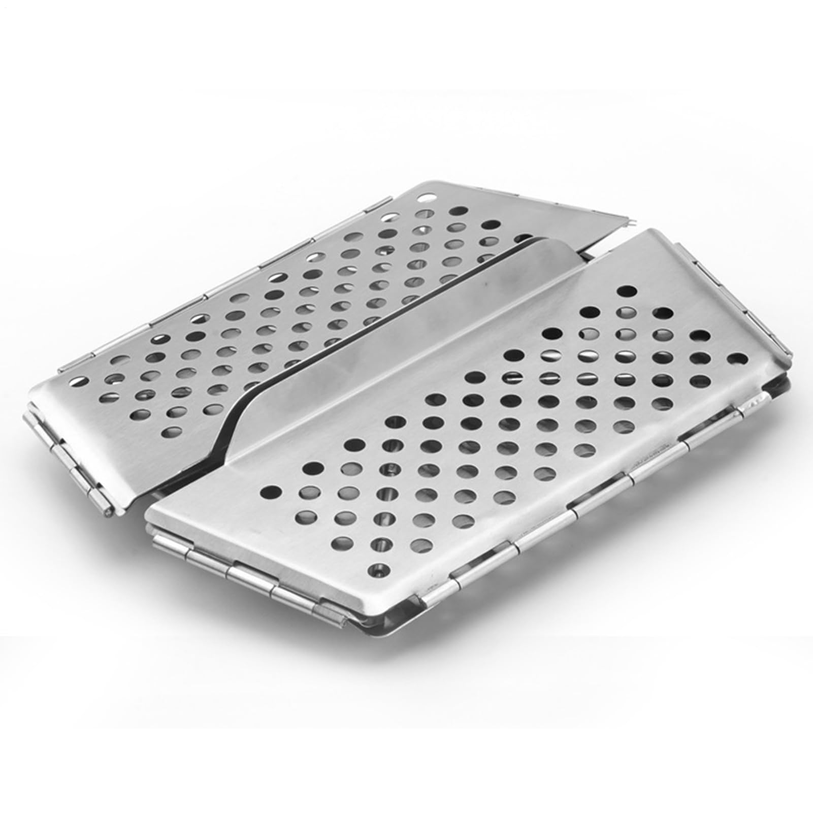 barbecue de table en acier inoxydable - Barbecue pliant portable multi-usages - Barbecue portable et portable parfait pour le camping, les réunions sur la plage ou les pique-niques. La taille