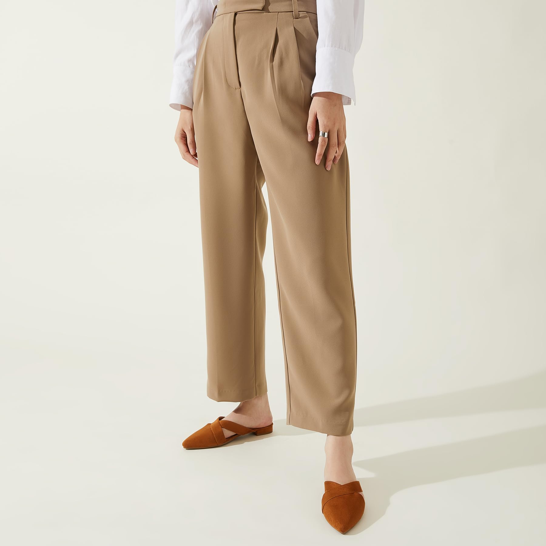 Rekayla Women’s Mules Closed Pointed Toe Backless Loafer Shoes for Women