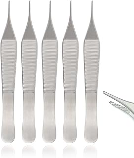 AAProTools Adson Dressing Surgi Forceps 4 3/4 inch Serrated Pack of 5