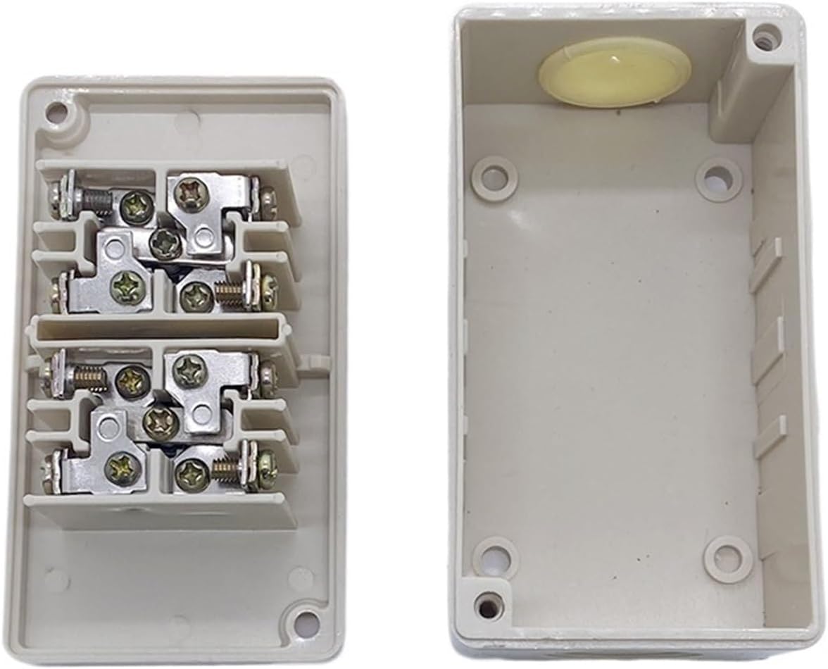 TPB-2 オンオフプッシュボタンスイッチ 2ポジション モーメンタリ/リセット 保護ボックス付き 制御電気スターター 3A 380