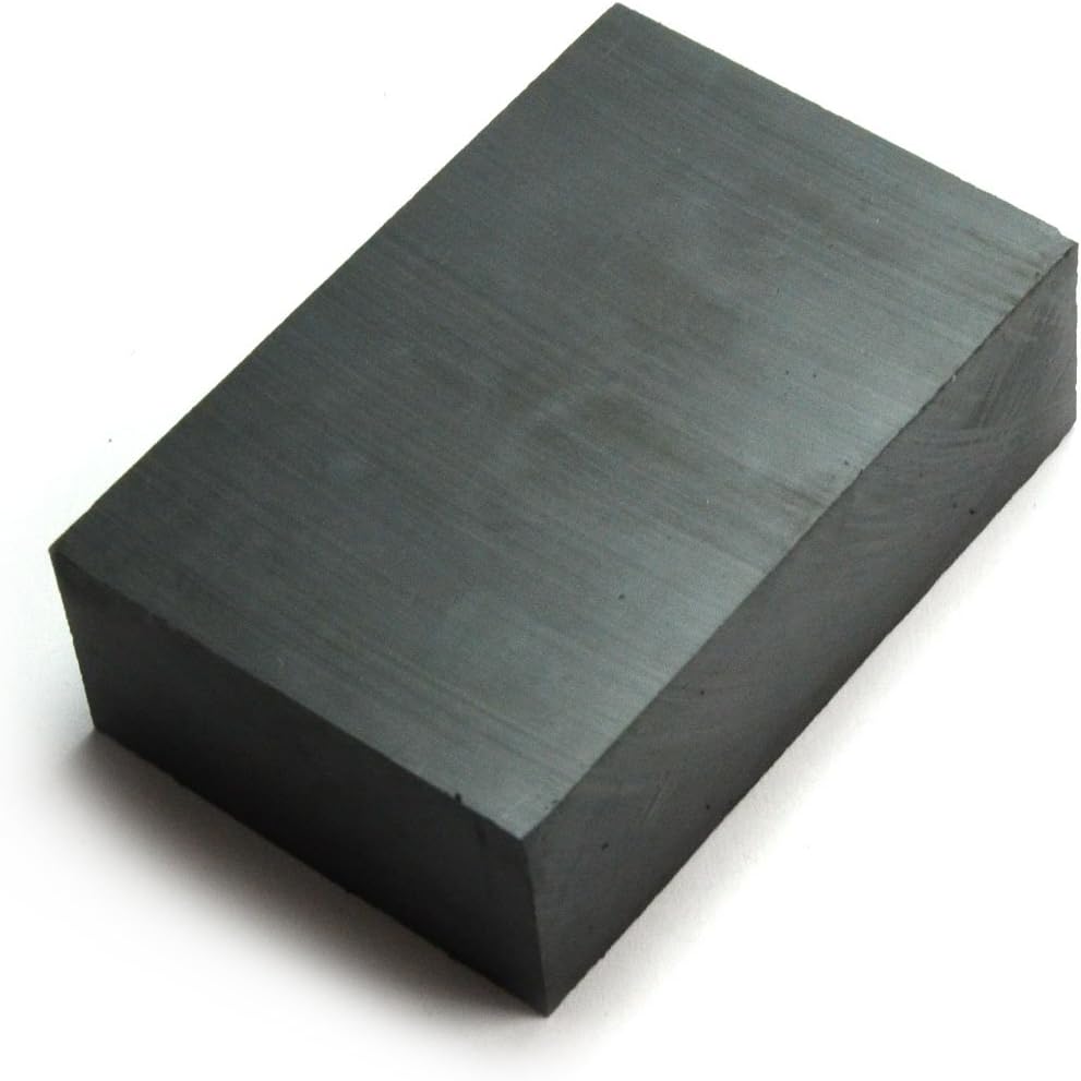 Ceramic Magnets C8 3"X2"X1" Hard Ferrite Magnets 2-Count