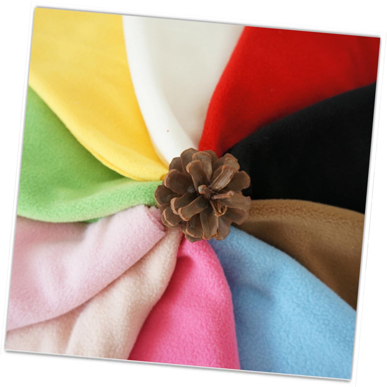 BESTonZON 10 Piezas Cruz de Tela Cuadrados de Lana para Coser Tela Hecha a Mano Bricolaje Tela para tapizar Costura de Tela de Lana Tela de Retazos de Colores Vistoso la fábrica Paño Bufanda