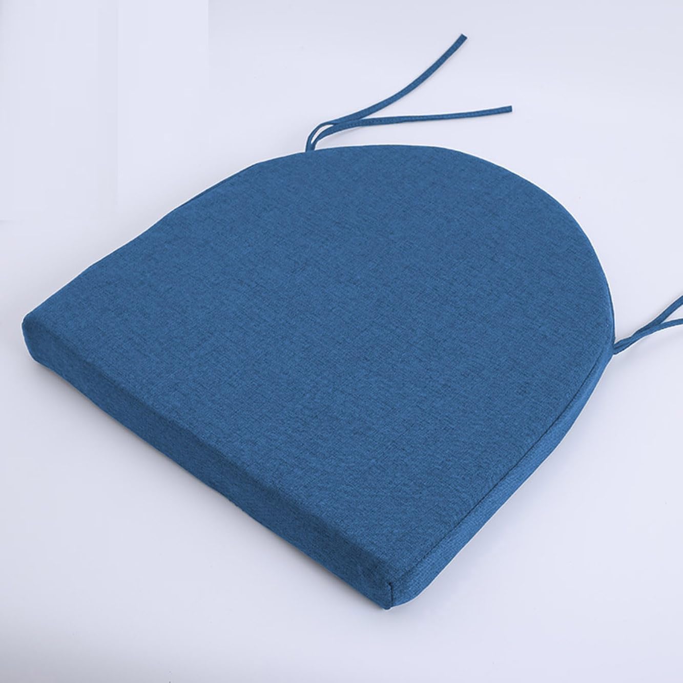 Rr tianshi U-Shaped Dining Seat Cushion Pads,Thicken 3/5/8cm Chair Seat Pads,Non-slip Chair Cushion Pad for Indoor Home Kitchen Patio (38X35X3CM,Navy)