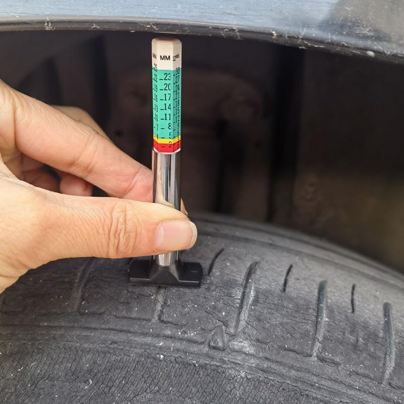 Image of 3 Pack Extra Long Tire Lube Brush Applicator Swab,11.7 inch Length, Handle Tire Lubricant Brush Applicator Swab Set for Changing Tires,Come with Tread Depth Gauge