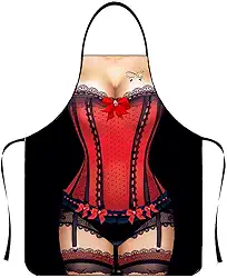 Aventais engraçados para homens e mulheres Avental de festa de cozinha sexy