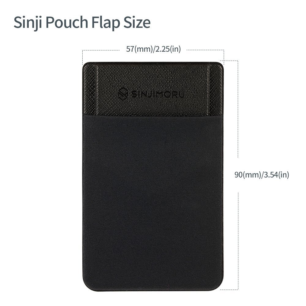 Yakermur 4 Custodie Portatili Per Carte Di Credito – Porta Carte Adesivo Per Telefono In Silicone – Tasca Per Documenti E Banconote – Attacco Sicuro Su Superfici