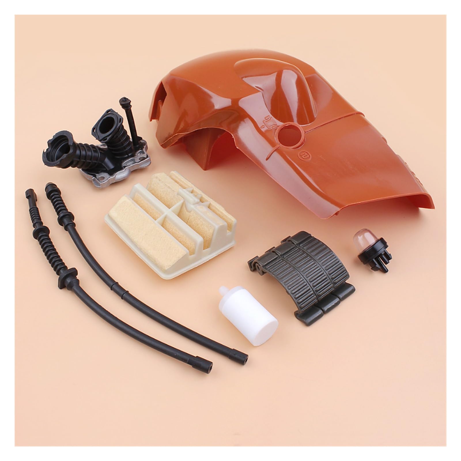 Kit de filtro de aire del colector de admisión del Clip de la cubierta superior del cilindro for reemplazo de motosierra de gasolina Husqvarna 445 E 445e 450 450e