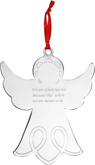 Personalised Engraved Metal 'Angel' Christmas Tree Decoration - A Lovely Christmas Gift Idea
