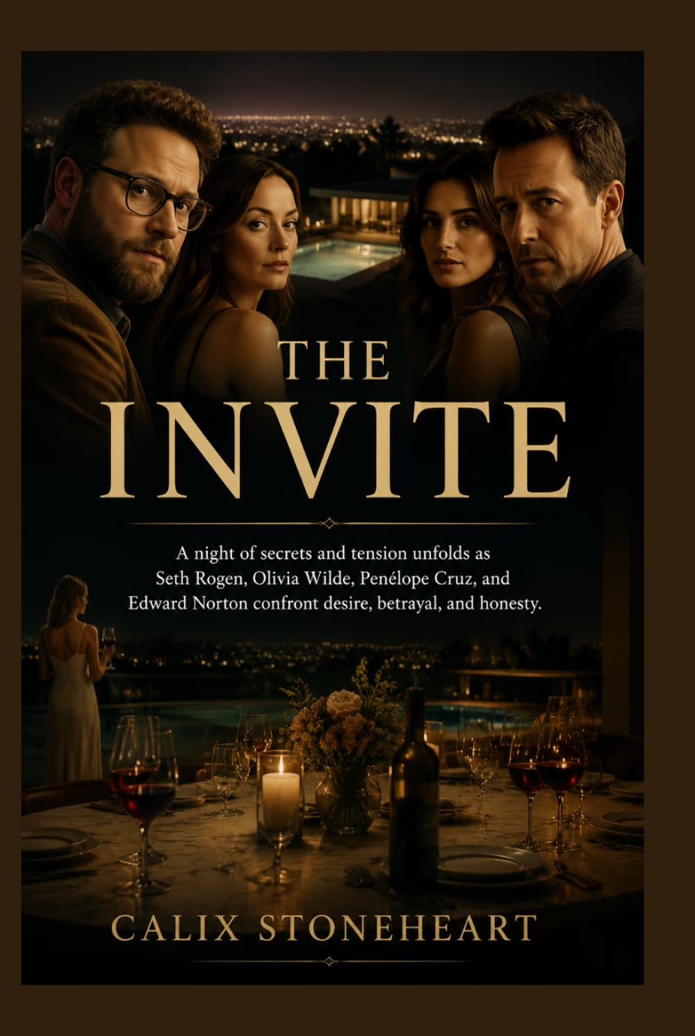 The Invite: A night of secrets and tension unfolds as Seth Rogen, Olivia Wilde, Penélope Cruz, and Edward Norton confront desire, betrayal, and honesty.