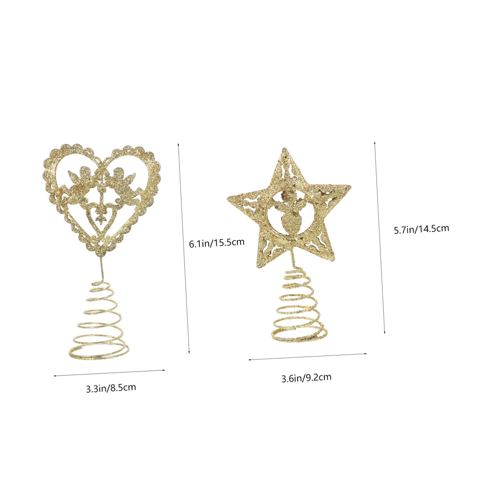 ABOOFAN 10stücke Teiliges Weihnachtsbaumspitzen Dekorative -Ornamente Für Festliche Feiern Für Weihnachtsbaumdekoration Und Festliche