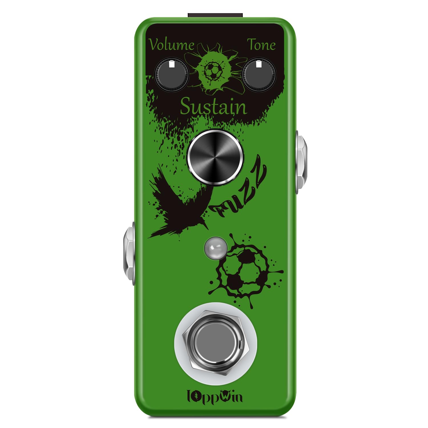 Fuzz Buff - Pedale per effetti per chitarra, tonalità leggendaria dolce fuzz, rivestimento in metallo, True Bypass, mini formato (DC 9 V)