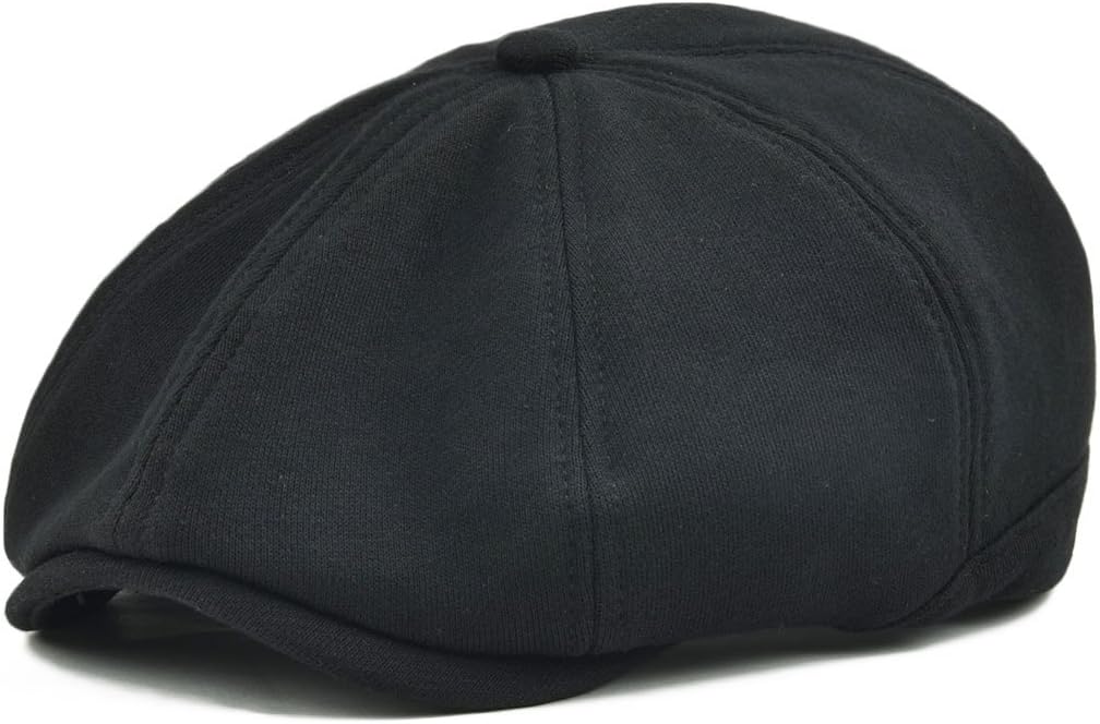 Men Newsboy Cap 8 Panel Cotton Flat Ivy Gatsby Driving Hat