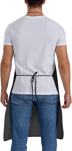 Miniatura 10 de XIAYUEHUA Custom Funny Waterproof Apron,Personalized Chef Kitchen Cooking Apron, BBQ Apron Adjustable for Men Women