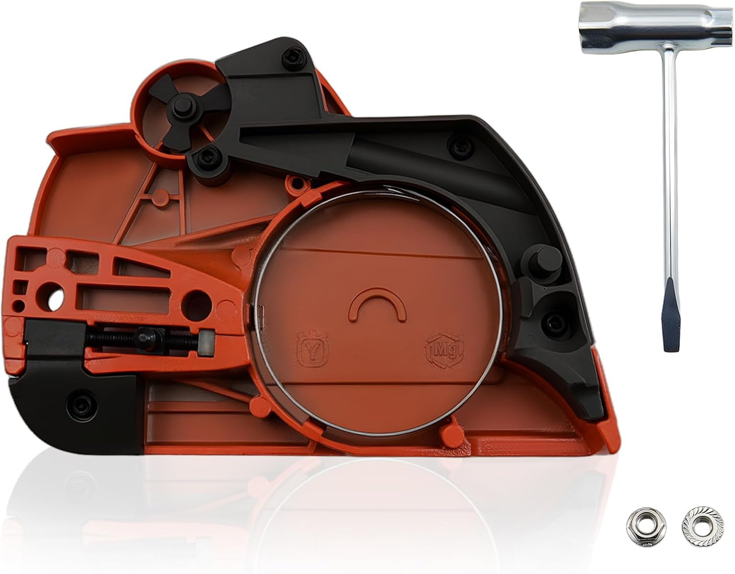 Clutch Cover Chain Brake Assembly for Husqvarna 455 455e 460 Rancher Chainsaw Replace 537286301 537286302 546354301