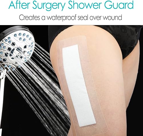 Miniatura 2 de 14 vendajes largos impermeables de 4 x 12 pulgadas para reemplazo posterior a la rodilla, cirugía de cadera, protector de ducha, adhesivo de