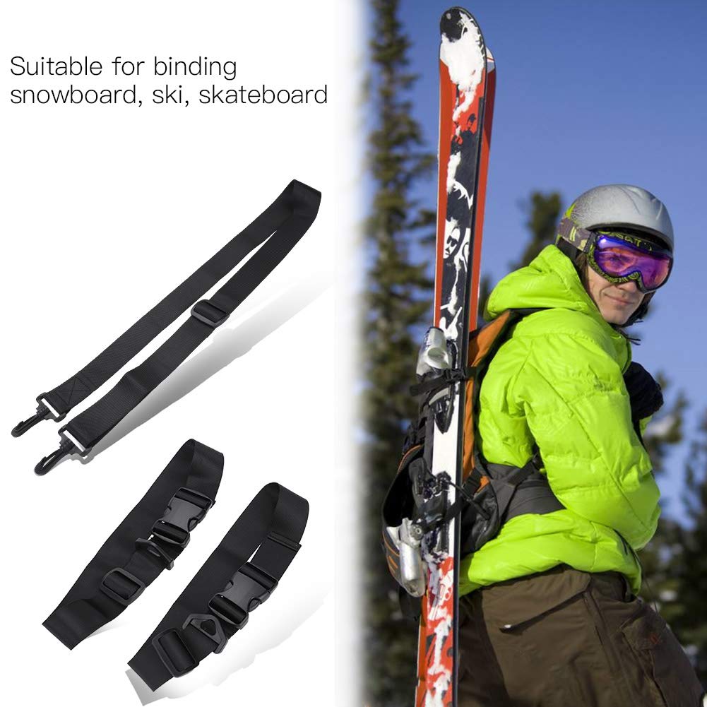 Snowboard Shoulder Strap,Snowboard Sleeve Carry Strap, Adjustable Bindings Yoga Mat Shoulder Sling Carrier for Hanging Snowboard on the Wall,100 * 4cm / 39.4 * 1.6in