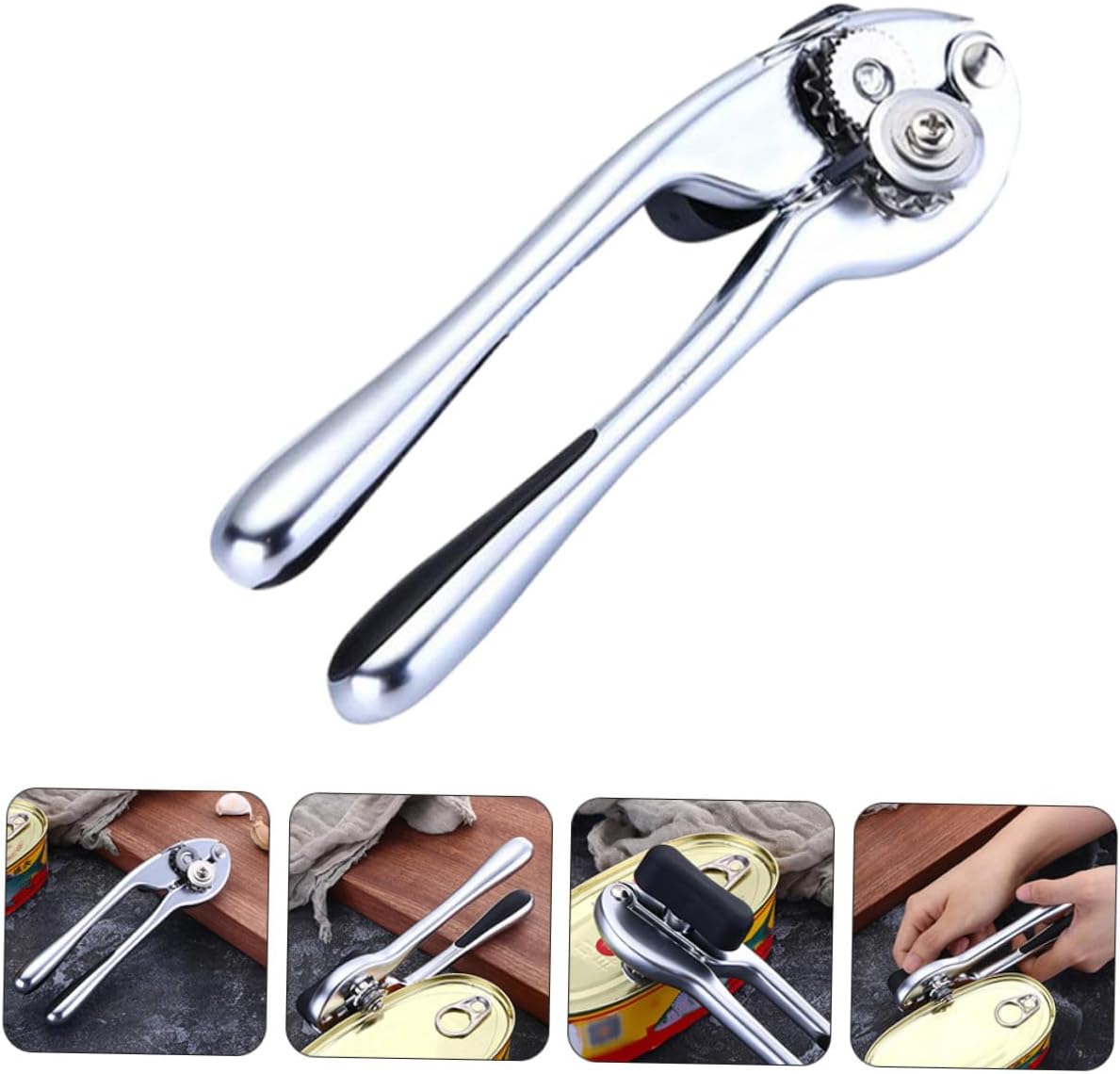 Multi-function Can Opener with Comfortable Grip Heavy-duty Metal Bottle Opener and Kitchen Tool Easy Manual Use for Cans and Beer Bottles Compact and Practical for Home Cooking