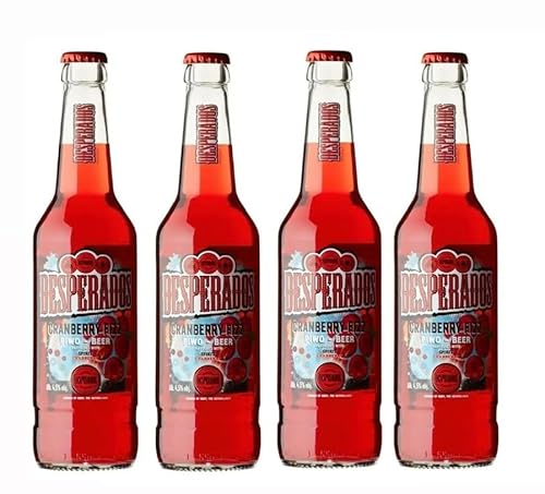 Desperados Cranberry Fizz Lager | 4 Pack | Tequilla Beer | 400ml Bottles