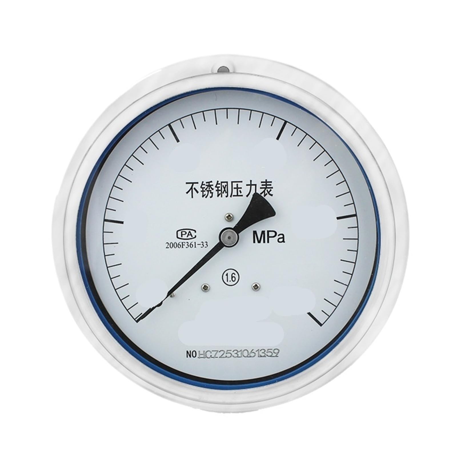 Manomètre axial résistant acides alcalis Y-150BF/ZT bride
