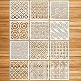 Amplia Aplicación: Nuestra plantillas de pintura se puede utilizar ampliamente para decorar sus proyectos de bricolaje, como papel, muebles de pared y otras manualidades