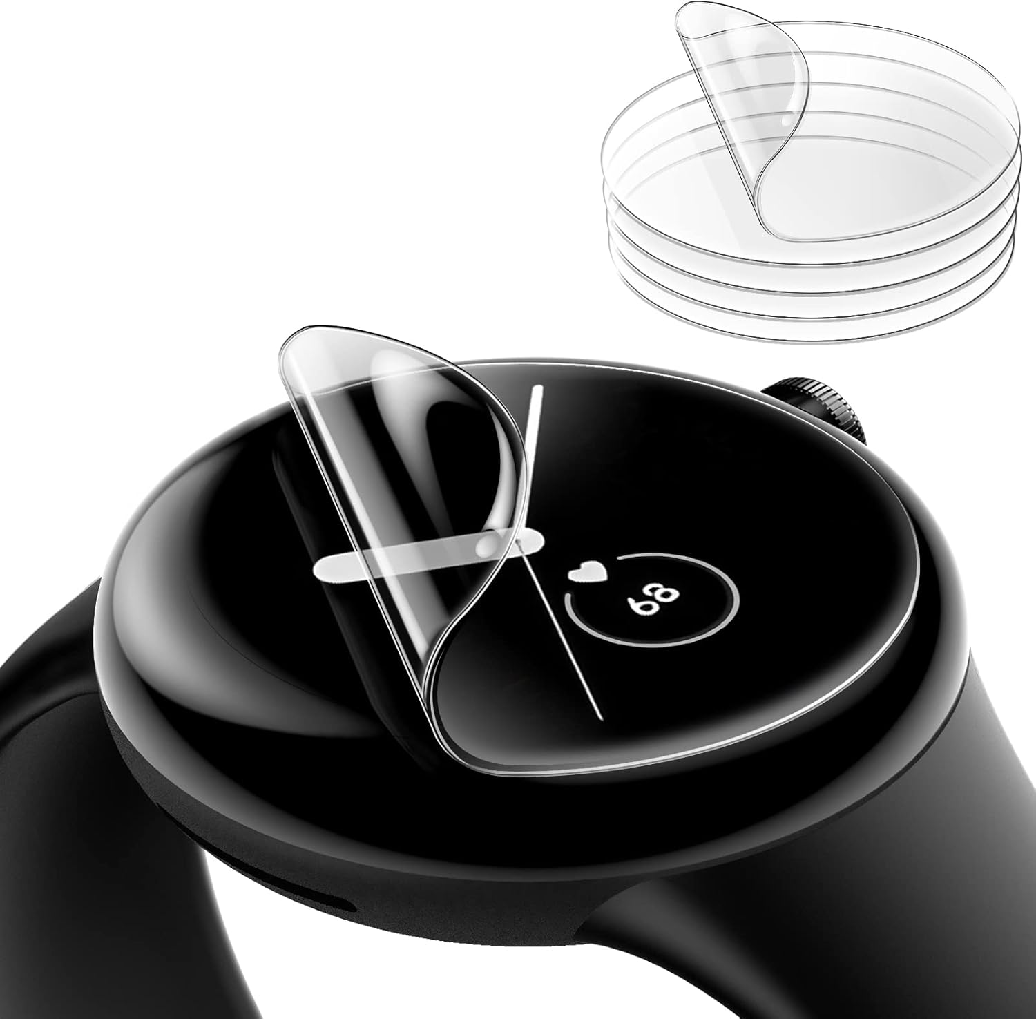 JETech Screen Protector voor Google Pixel Watch 2/1, AntiKrassen