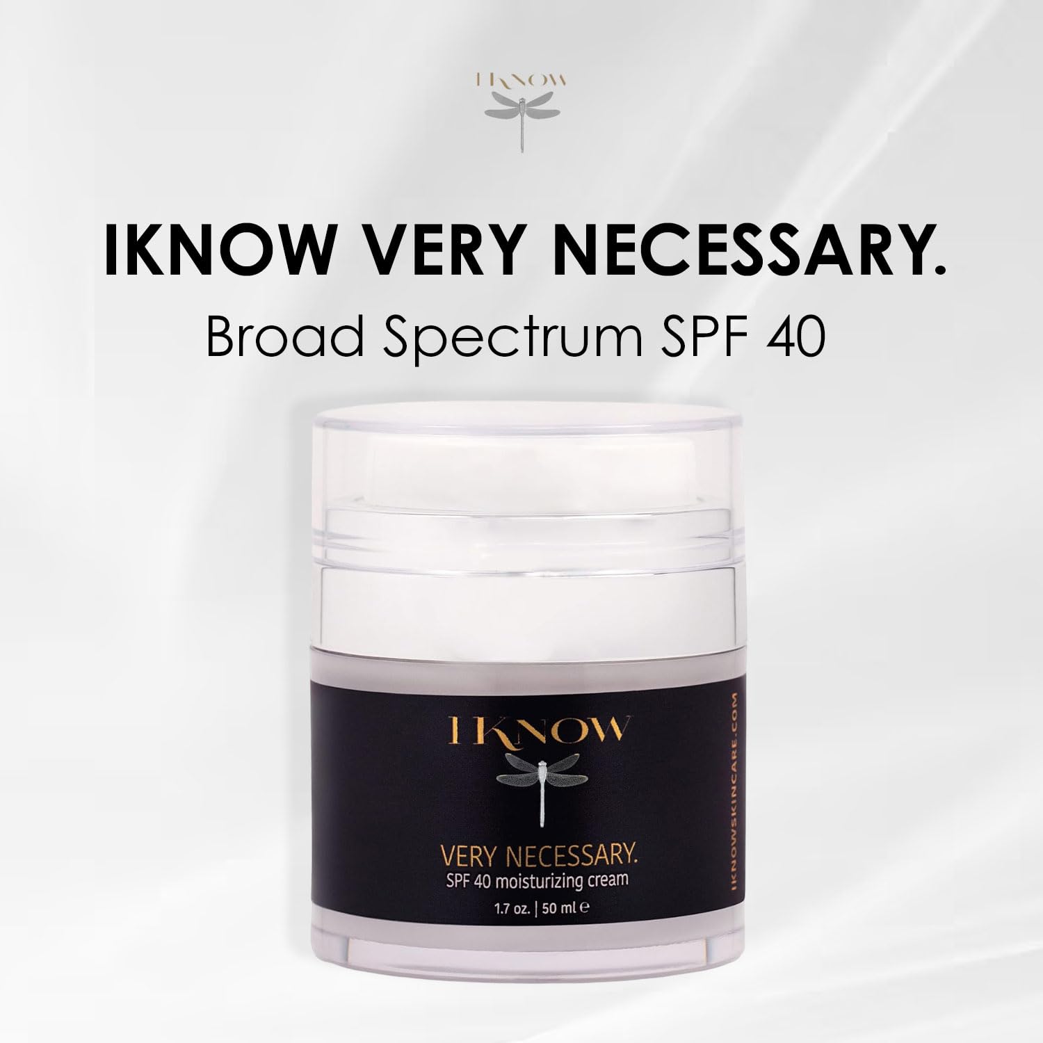IKNOW VERY NECESSARY Broad Spectrum SPF 40 Skincare, Sun Protection Cream for UV Protection, Broad Spectrum SPF 40 Moisturizer Lotion for Pro-Aging, Spf 40 Facial Moisturizer and Sunblock - Image 2