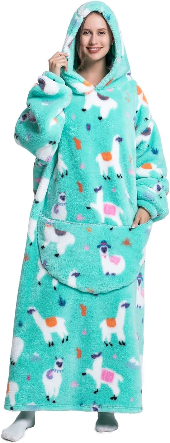 Ksnnrsng Oversized Hoodie Wearable Blanket, Super Soft Warm Comfortable
