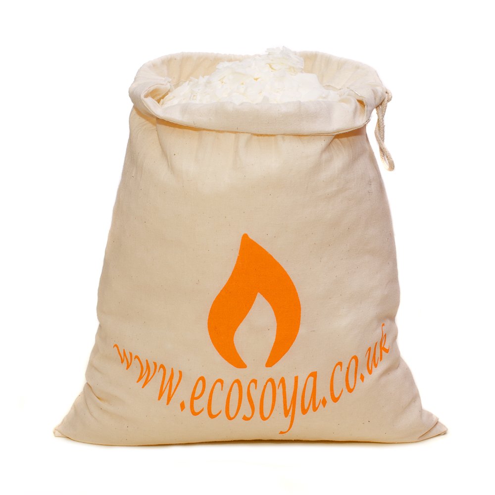 Eco Soya Container Wax Candle Flakes in Fairtrade, Cotton, White, 2.5 Kg