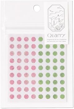 Iroha Publishing Quarry tiny stone seal pink x green GQS-02