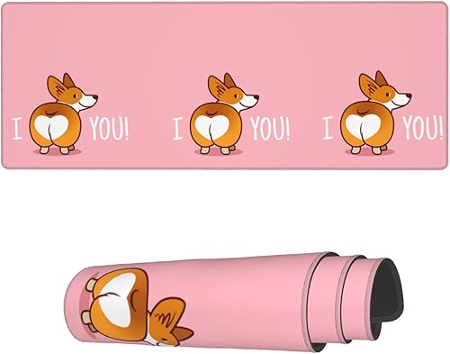 Miniatura 8 de AoHanan Alfombrilla de mouse grande con diseño de panal de abeja de dibujos animados extendida con bordes cosidos, alfombrilla de mouse para