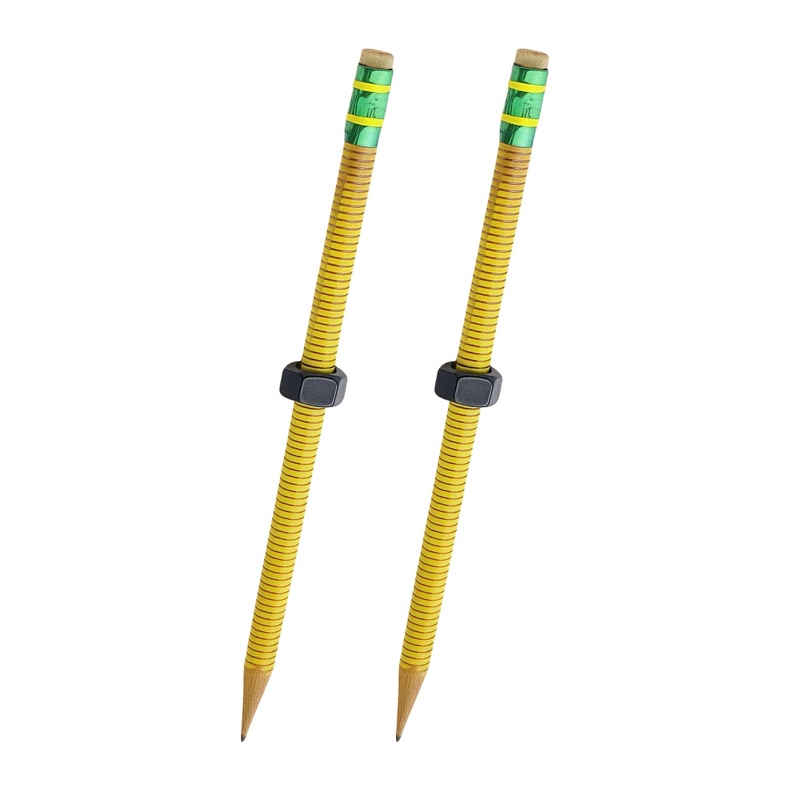 Qusinfc 2 Pack Threaded Pencil Sensory Learning Pen with Movable Nut for Fine Motor Skills Development and Stress Relief Kids Study Stress Reliever Pen