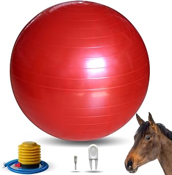 17-Inch Horse Balls Mega Equine Ball for Play Training Horse Soccer Ball Anti-Burst Herding Balls for Horses Goat Donkey