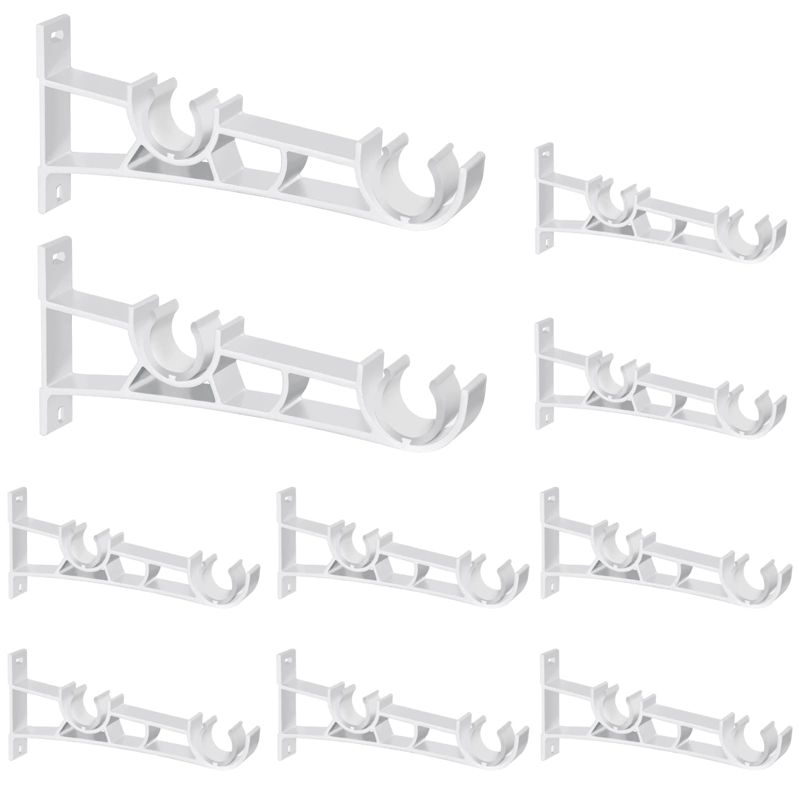 Snapklik.com : Heavy Duty Curtain Rod Brackets, Curtain Rod Holders
