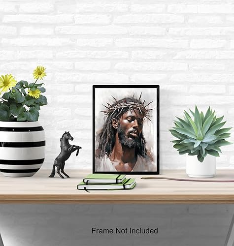 Miniatura 5 de Black Jesus Wall Art & Decor - African Americans Wall Art - Black Man - Christian Wall Decor - Jesus Christ Picture - Jesus Poster - Religion Wall