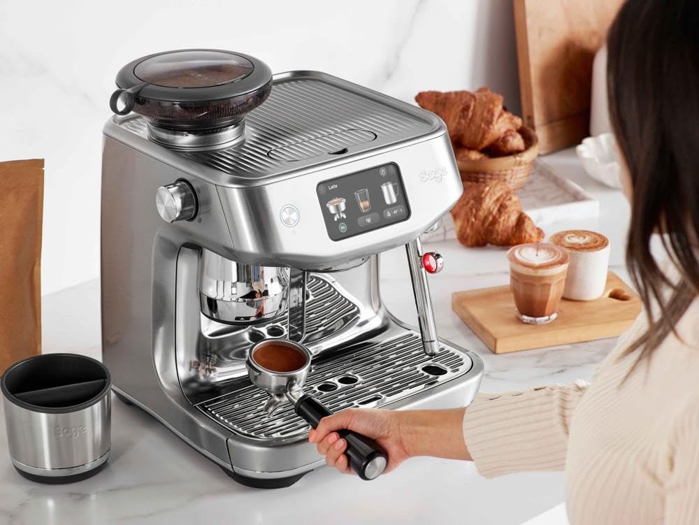 Sage Oracle Jet, Cafetera Automática con Molinillo, Acero Inoxidable | Molienda, Dosificación & Apisonado Automáticos, Doble Caldera, Portafiltro de 58 mm, Control LCD Intuitivo