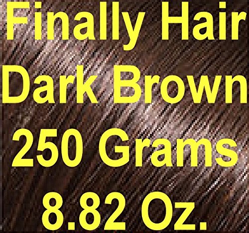 Relleno de cabello Finally Hair, 8.82 onzas, para ocultar la pérdida de cabello, repuesto adecuado para Finally Hair, Toppik Nanogen Xfusion, Café