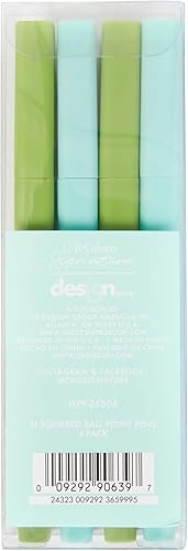 Miniatura 4 de C.R. Gibson Bolígrafos novedosos de tinta de punta de bola, refranes humorísticos en fuente blanca, verde y verde azulado, paquete de 4,