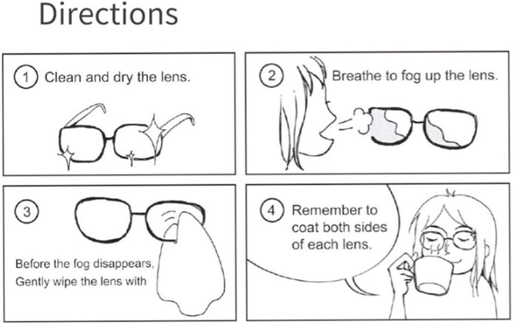 5Pcs Reusable Anti-Fog Wipes Glasses Pre-moistened Antifog Lens Cloth Defogger Eyeglass Wipe Prevent Fogging for Glasses Glasses Cloth Microfiber Cute