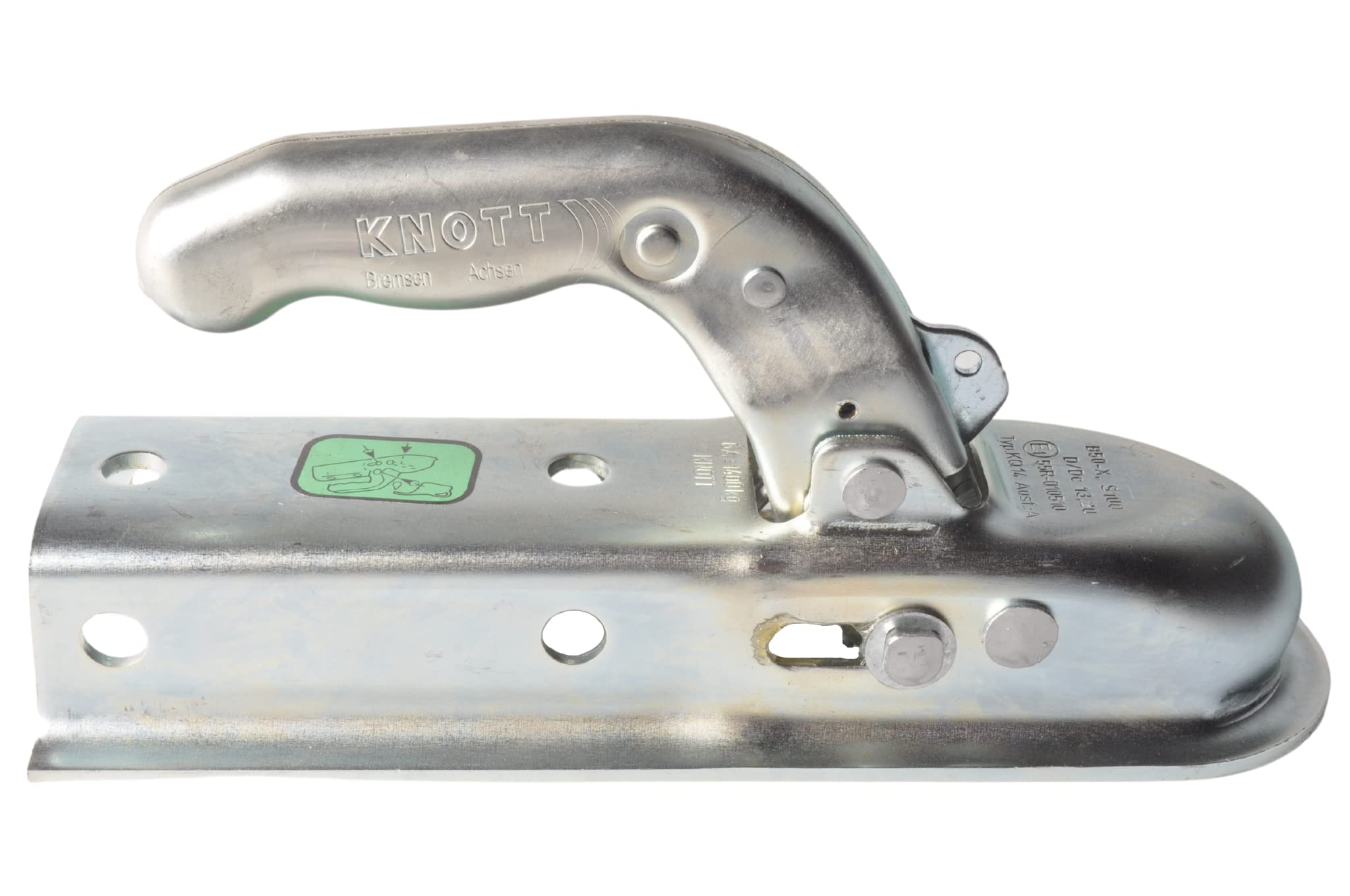 Knott KQ14A - Tubo de 50 mm - 1400 kg - Enganche de remolque sin frenos
