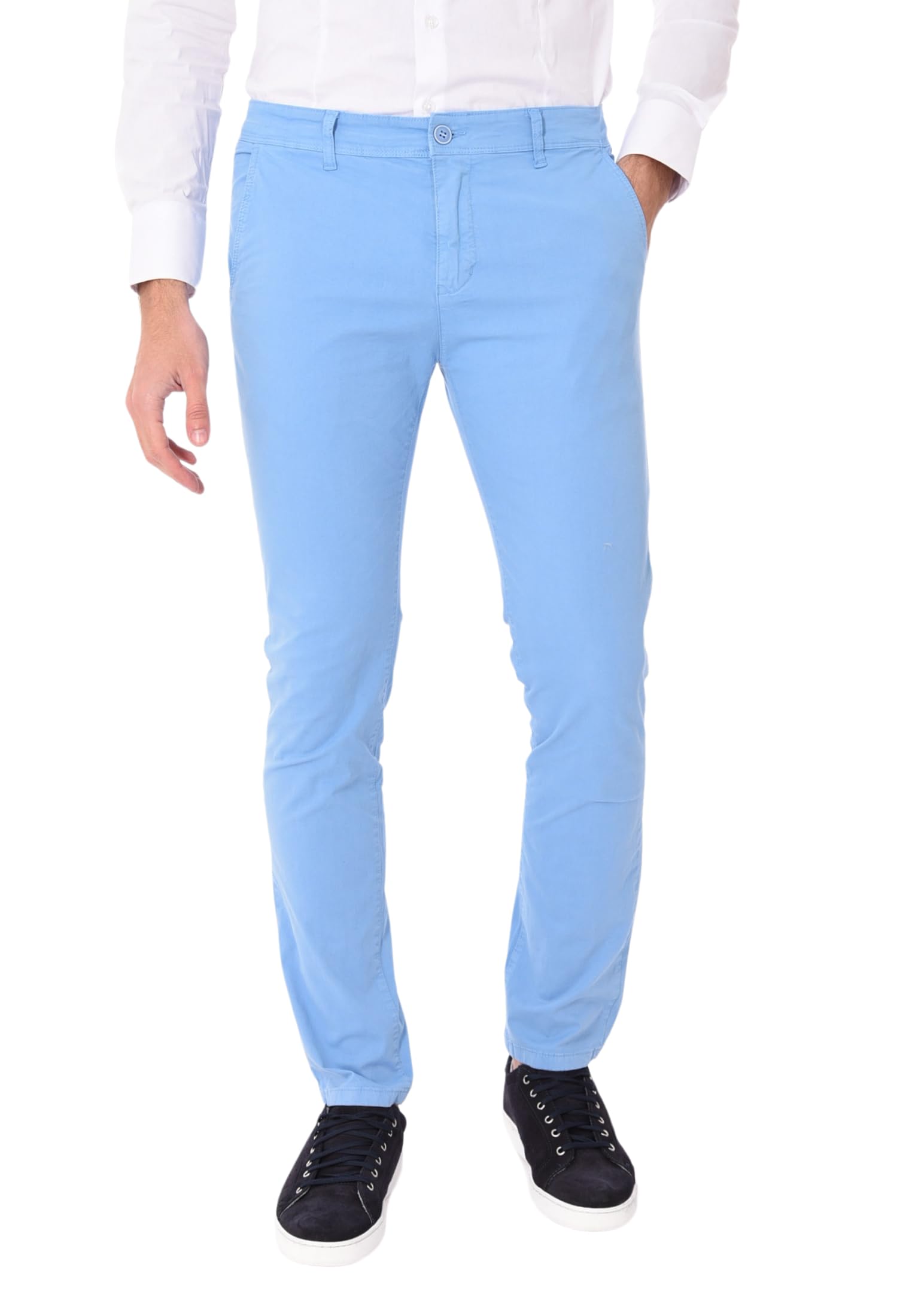 Pantalones de Hombre Elegantes Verano Casual Pantalón Chino Bolsillo América