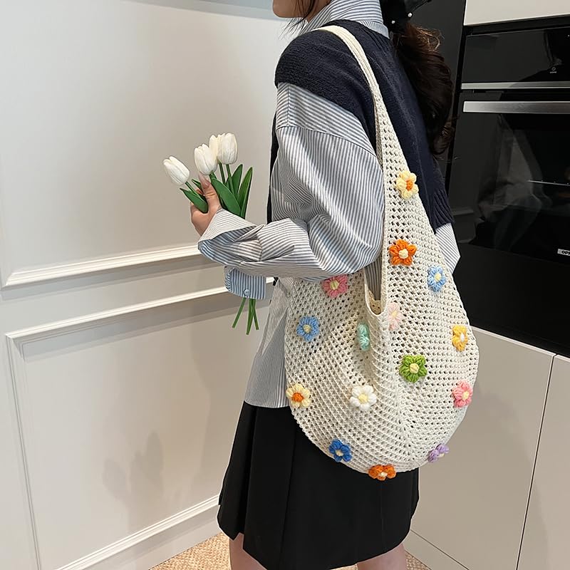 Bolso de malla para playa estilo bohemio miniatura 4