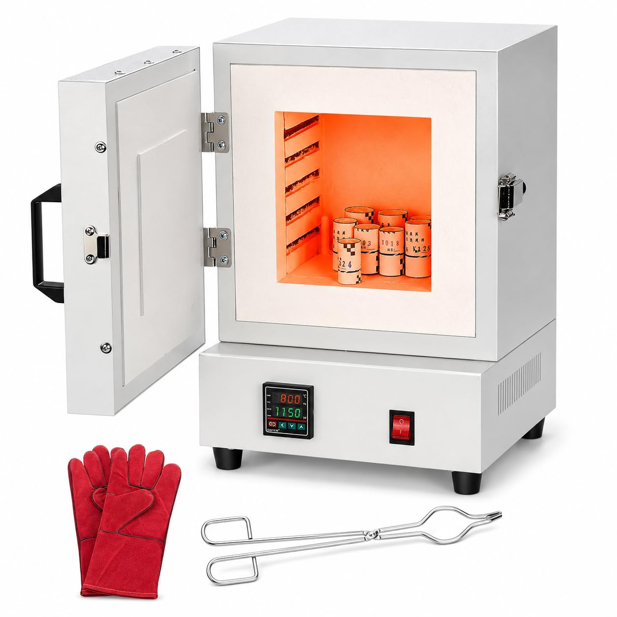 Forno elettrico della ceramica 2000W, forno a muffola da tavolo 1150°C