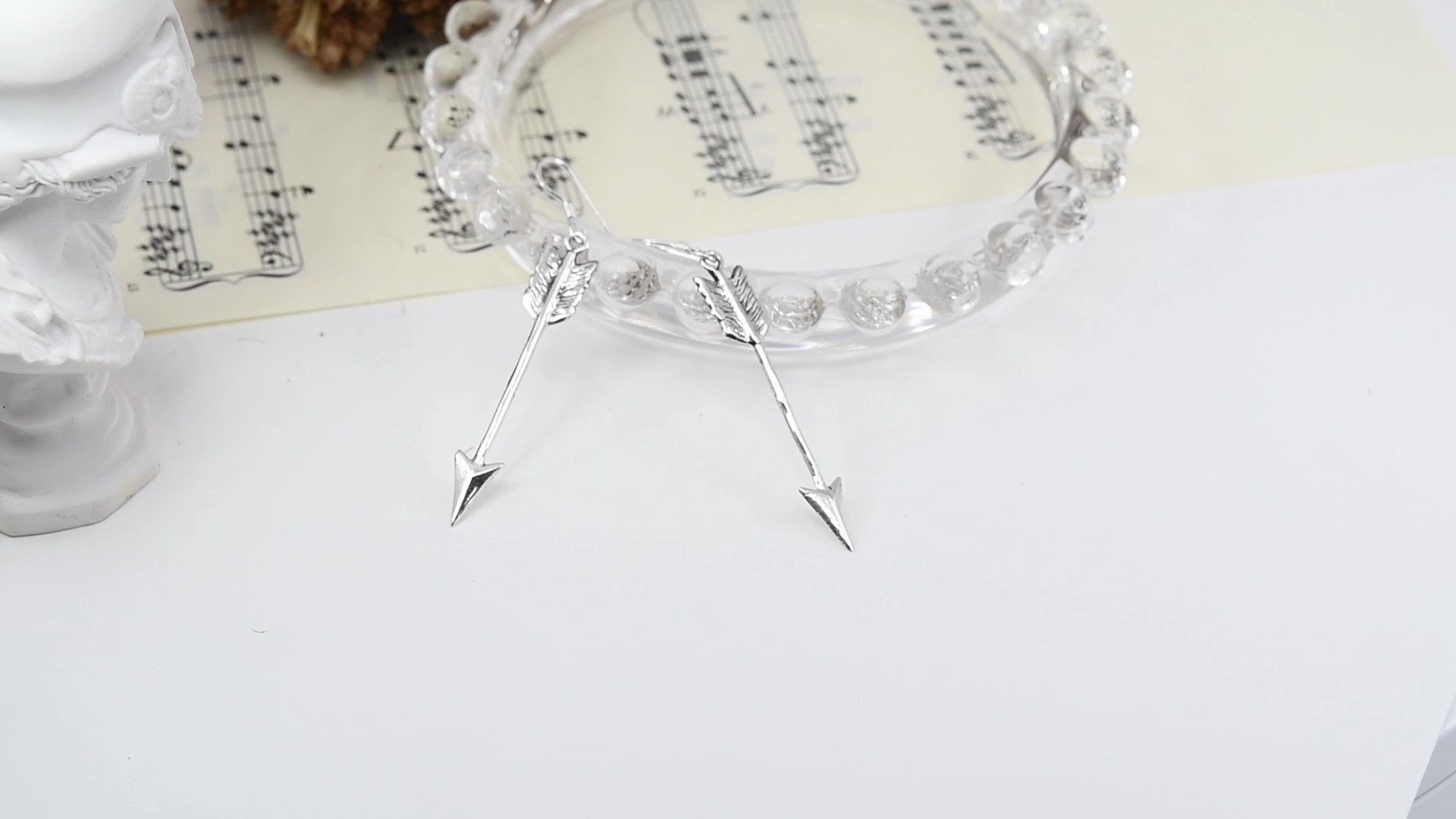 Aeravida Orecchini Pendenti A Freccia In Argento Sterling 925 – Fatto A Mano In Thailandia – Simbolo Tribale Di Protezione